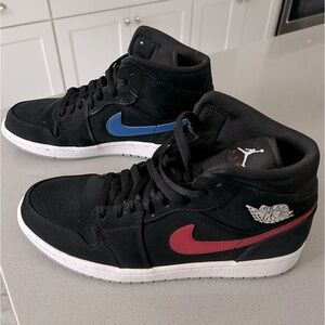 Air Jordan 1 Retro Mid Black University Men’s 9 Nike